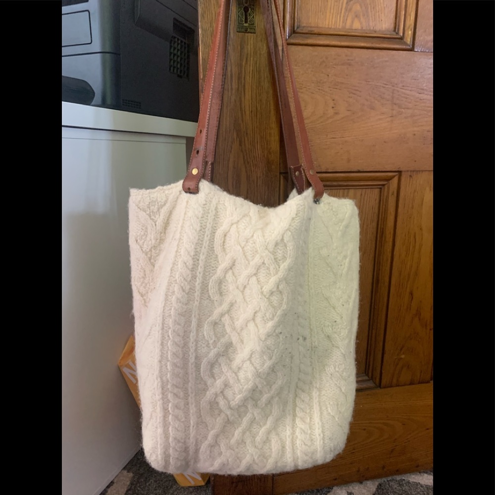 Unique quilted sweater tote!